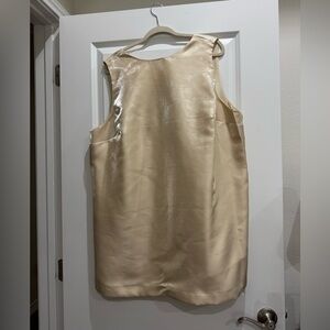 H&M Shimmering Cream Dress